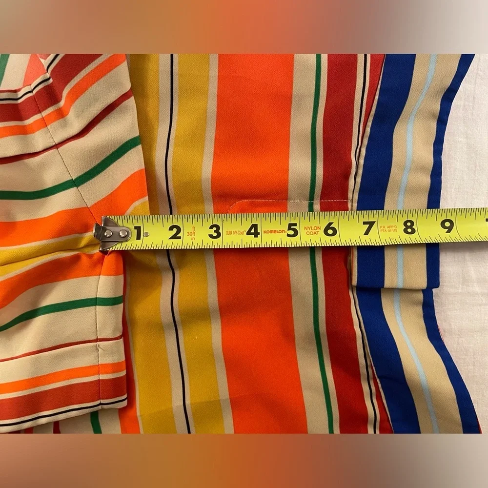 Outback Red Multicolored Striped Dress Shorts Size 10 - Picture 7 of 12